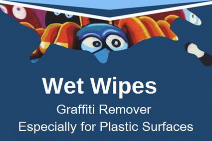 Wet Wipes  Graffiti Remover  Especially for Plastic Surfaces