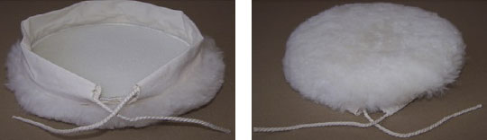 NewPro Lambskin Polishing Bonnet with string