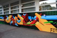 Mit NewPro Graffiti Magic geschütztes Graffitiwandgestaltung, Hamburg Mit NewPro Graffiti Magic geschütztes Graffitiwandgestaltung, Hamburg